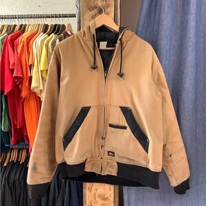 Dickies Men's Tan Hooded Jacket